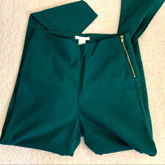 H&M Pants - Green slim fit pants